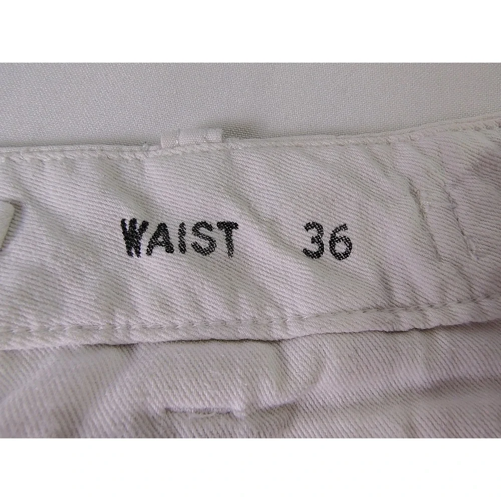 Polo Ralph Lauren Military Field Cargo Shorts‎ White Utility Surplus Chino 36